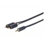 Vivolink PROMJRCA30 garso laidas 30 m 3,5 mm – 2 x RCA juodas