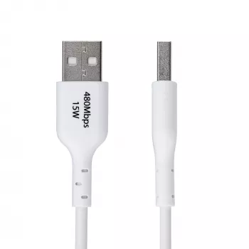 StarTech.com 1m USB-A į USB-C įkrovimo ir sinchronizavimo laidas, 3A, USB 2.0, TPE apvalkalas - baltas