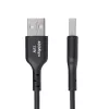StarTech.com 1 m USB-A į USB-C įkrovimo ir sinchronizavimo laidas, 3A, USB 2.0, TPE apvalkalas - juoda
