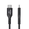 StarTech.com 1 m USB-A į USB-C įkrovimo ir sinchronizavimo laidas, 3A, USB 2.0, TPE apvalkalas - juoda