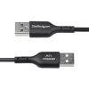 StarTech.com 1 m USB-A į USB-C įkrovimo ir sinchronizavimo laidas, 3A, USB 2.0, TPE apvalkalas - juoda
