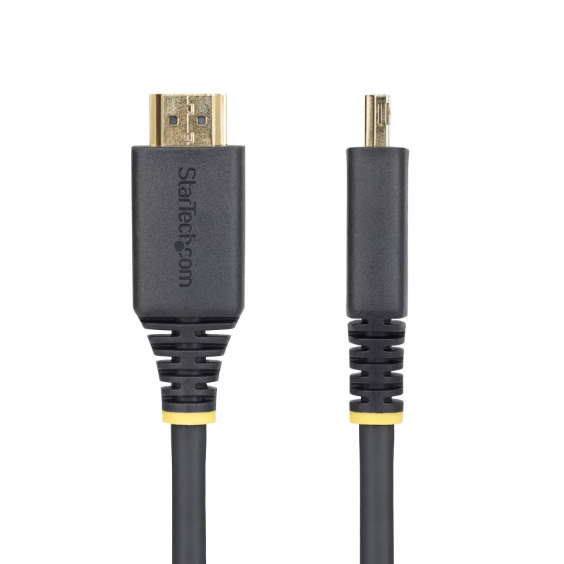 StarTech.com 3ft (0,9 m) aukštos spartos HDMI laidas su griebimo jungtimis, 4K 60Hz/1440p 144Hz, HDR10/HDCP 2.2/ARC, 18Gbps, UHD HDMI 2.0 laidas TV/monitoriui/ekranui, TPE apvalkalas