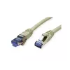 VALUE 21.99.0859 tinklo kabelis RJ-45 Cat6a 0,15 m pilkas