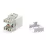 Equip Cat.6 neekranuotas Keystone Jack LSA, plonas tipas, baltas