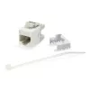 Equip Cat.6 neekranuotas Keystone Jack LSA, plonas tipas, baltas