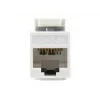 Equip Cat.6 neekranuotas Keystone Jack LSA, plonas tipas, baltas