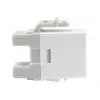 Equip Cat.6 neekranuotas Keystone Jack LSA, plonas tipas, baltas