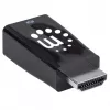 Manhattan HDMI į VGA keitiklis su garsu, 1080p, kištukas į lizdą, Micro-USB papildomam maitinimui, juodas, 3 metų garantija