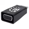 Manhattan HDMI į VGA keitiklis su garsu, 1080p, kištukas į lizdą, Micro-USB papildomam maitinimui, juodas, 3 metų garantija