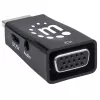 Manhattan HDMI į VGA keitiklis su garsu, 1080p, kištukas į lizdą, Micro-USB papildomam maitinimui, juodas, 3 metų garantija
