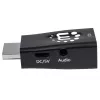 Manhattan HDMI į VGA keitiklis su garsu, 1080p, kištukas į lizdą, Micro-USB papildomam maitinimui, juodas, 3 metų garantija