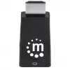 Manhattan HDMI į VGA keitiklis su garsu, 1080p, kištukas į lizdą, Micro-USB papildomam maitinimui, juodas, 3 metų garantija