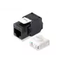 Equip Cat.6A Neekranuotas Keystone Jack Toolfree, RJ-45, LSA, Juodas
