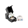 Equip Cat.6A Neekranuotas Keystone Jack Toolfree, RJ-45, LSA, Juodas