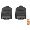 HDMI kabelis su Ethernet Manhattan HDMM1MP 1 m Vyriškas-Vyriškas Juodas