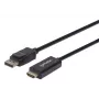 Manhattan DisplayPort 1.1 į HDMI laidas, 1080p@60Hz, 1,8 m, Kištukas-Kištukas, DP su fiksatoriumi, Juodas, Ne dvipusis, Trejų metų garantija