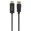 Manhattan DisplayPort 1.2 į HDMI laidas, 4K@60Hz, 1,8 m, Kištukas-kištukas, DP su fiksatoriumi, Juodas, Ne abipusis, Trejų metų garantija