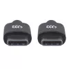USB-C laidas Manhattan USB2CC1M 1 m nuo vyro iki vyro