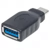 Manhattan USB-C į USB-A adapteris, vyriškas į moterišką, 5 Gbps (USB 3.2 Gen1), juodas, viso gyvenimo garantija