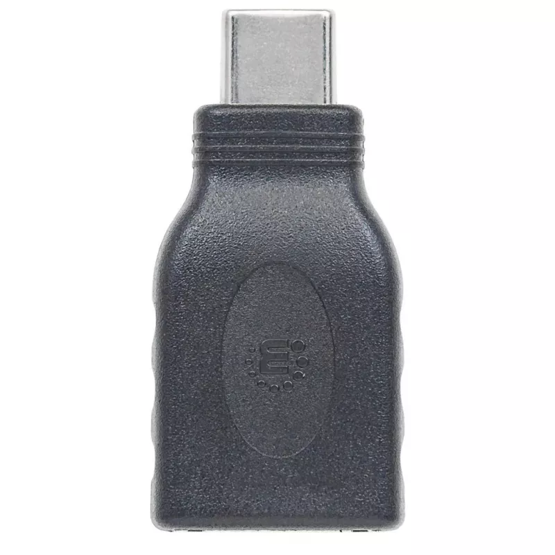 Manhattan USB-C į USB-A adapteris, vyriškas į moterišką, 5 Gbps (USB 3.2 Gen1), juodas, viso gyvenimo garantija