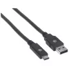 USB-C į USB-A laidas Manhattan 354974 2m vyriškas į vyrišką