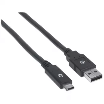 USB-C į USB-A laidas Manhattan 354974 2m vyriškas į vyrišką