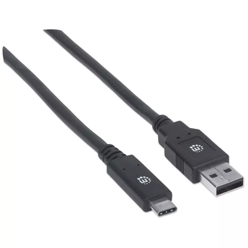 USB-C į USB-A laidas Manhattan 354974 2m vyriškas į vyrišką