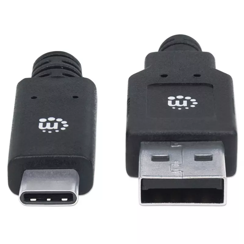 USB-C į USB-A laidas Manhattan 354974 2m vyriškas į vyrišką