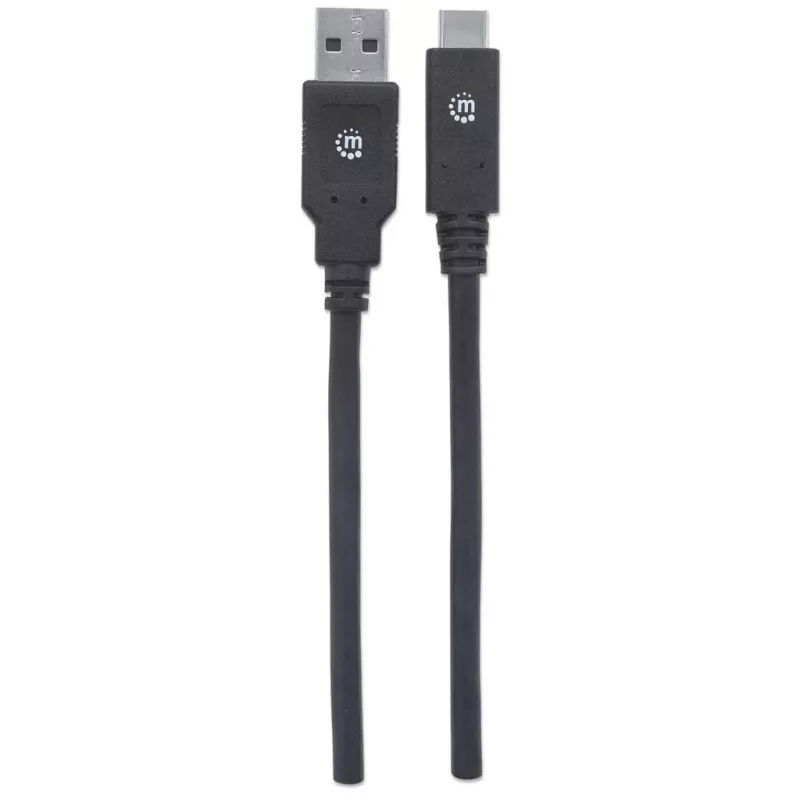 USB-C į USB-A laidas Manhattan 354974 2m vyriškas į vyrišką