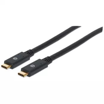 USB-C kabelis Manhattan USB315CC2M 2m vyriškas į vyrišką juodas