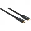 USB-C kabelis Manhattan USB315CC2M 2m vyriškas į vyrišką juodas