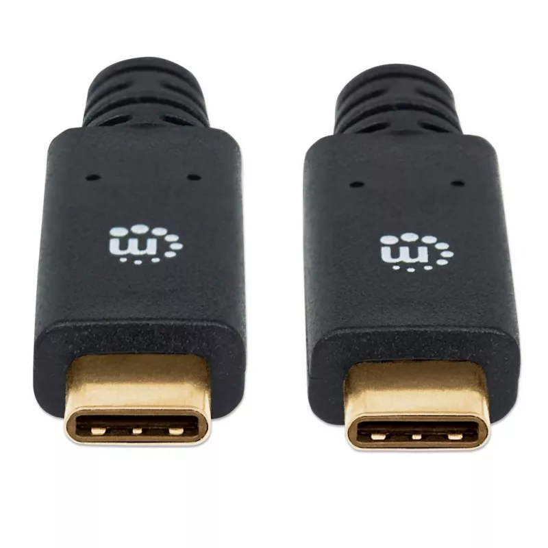 USB-C kabelis Manhattan USB315CC2M 2m vyriškas į vyrišką juodas