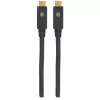 USB-C kabelis Manhattan USB315CC2M 2m vyriškas į vyrišką juodas