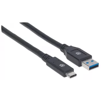 USB-C į USB-A laidas Manhattan 354981 3m, vyriškas į vyrišką