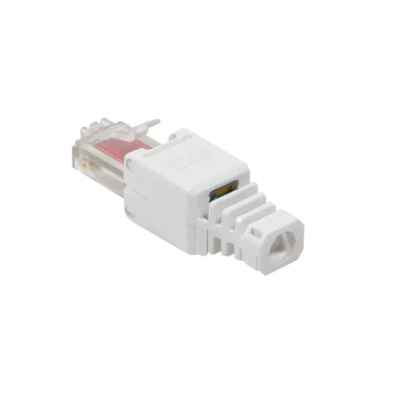 LogiLink MP0025 RJ45 jungtis Cat.6 UTP kabeliui, be įrankių, balta