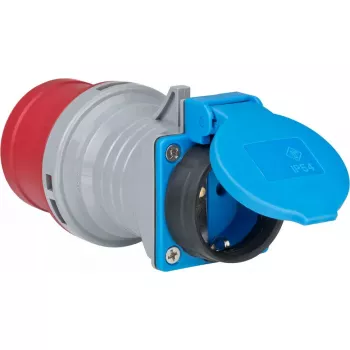 Maitinimo kištuko adapteris Brennenstuhl 1081690 230V 16A mėlyna, pilka, raudona