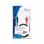 Audio kabelis MediaRange MRCS164 1m 2xRCA 3,5mm juodas