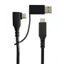 Microconnect USB3.1CC1MDE-N USB-C laidas 1 m, USB 3.2 Gen 1, juodas