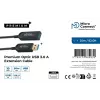 Microconnect MC-USB3.0AAF25AOP USB laidas USB 3.2 Gen 2 (3.1 Gen 2) 25 m USB A juodas