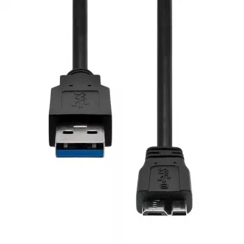 ProXtend USB-A 3.2 Gen 1 į Micro B laidas, juodas, 1 m, 5 Gbit/s