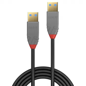 Lindy 0,5 m USB 3.2 A tipo laidas, 5 Gbps, Anthra Line