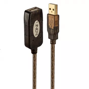 Lindy 20m USB 2.0 aktyvus prailgintuvas, 20 m, 0.48 Gbit/s