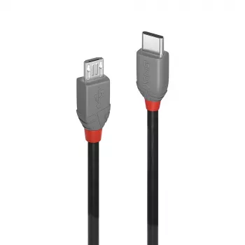 Lindy 2m USB 2.0 Type C – Micro-B laidas, Anthra Line