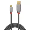 Lindy Cromo Line USB 2.0 laidas, 2 m, USB A – Micro-USB B