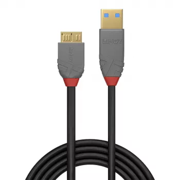 Lindy 2m USB 3.2 Type A į Micro-B laidas, 5Gbps, Anthra Line