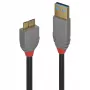Lindy 0,5 m USB 3.2 A tipo – Micro-B laidas, 5 Gbps, Anthra Line
