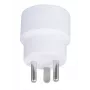 MicroConnect GRUPADK maitinimo kištuko adapteris K tipas (DK) į E tipą (FR) baltas