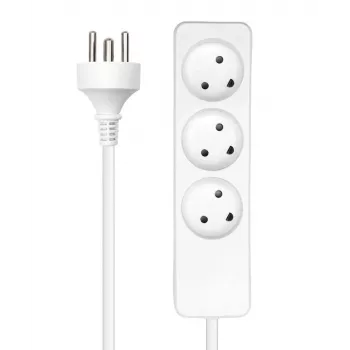 MicroConnect MC-GRU0350DK ilgintuvas 5 m 3 Danijos kištukiniai lizdai Baltas