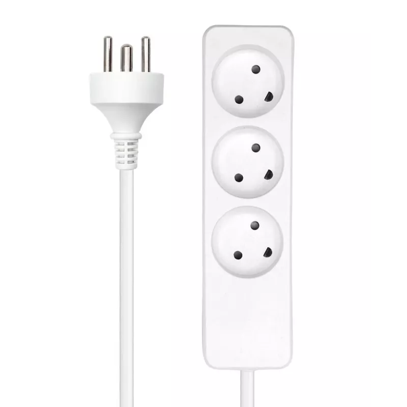 MicroConnect MC-GRU0350DK ilgintuvas 5 m 3 Danijos kištukiniai lizdai Baltas