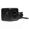 Microconnect GRUCUBE2USB-B3 ilgintuvas 3 m 3 kištukiniai lizdai Juodas